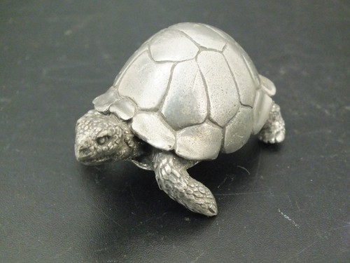 Vintage pewter tortoise - vintage, royal
