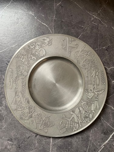 Vintage selangor pewter 25cm - pewter,